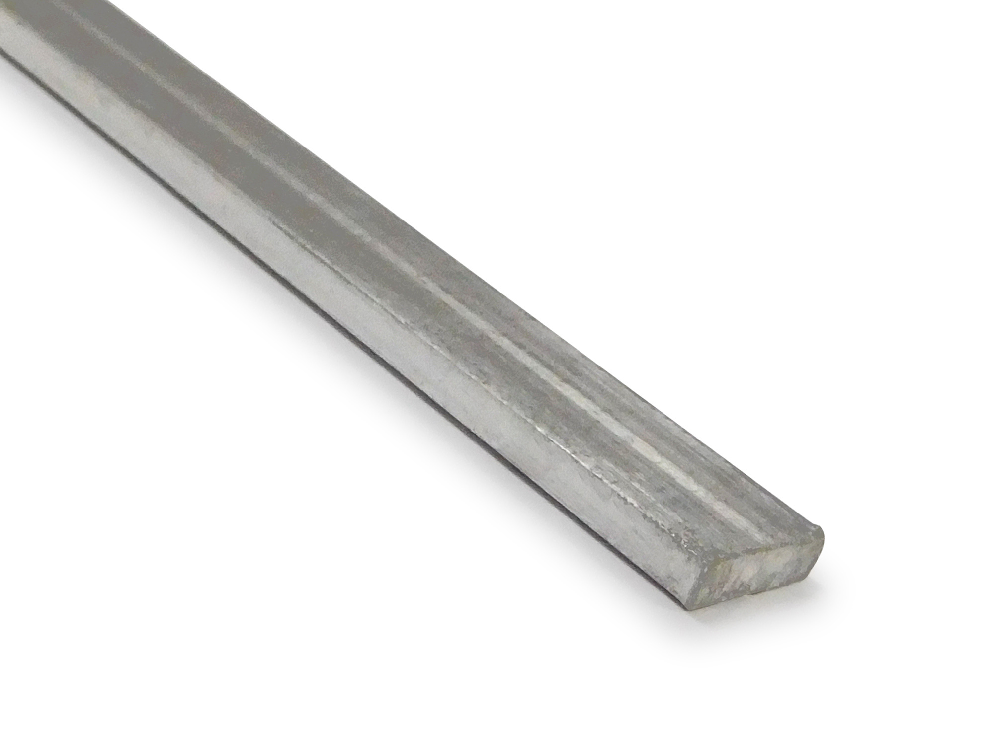 DA900010  2.5m Flat Bar Anodized Silver Aluminium Profile 12 x 3mm